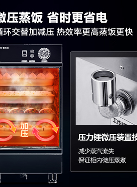 德玛仕蒸饭柜蒸饭车蒸箱商用蒸饭箱蒸饭机蒸箱食堂安全蒸柜蒸包炉