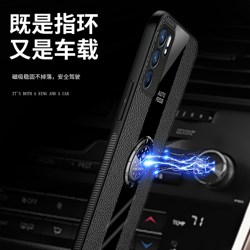 opporeno6pro手机壳防摔opopreno6手机套软胶oppreno6pro+外壳硬壳PEQM00保护壳PENM00软壳潮牌玻璃简约磨砂 - 图0