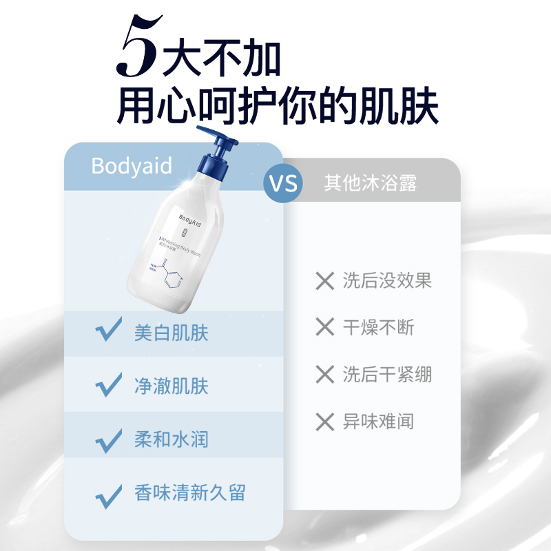 bodyaid博滴美白身体烟酰胺沐浴露 bodyaid沐浴露
