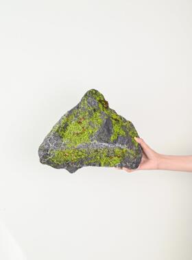 彷真苔藓泡沫假石头造景室内庭院假山青苔彷生石头道具装饰摆件