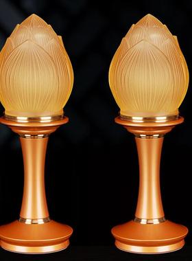 纯铜琉璃莲花佛前供具套装全套供奉用品佛具观音香炉长明灯供杯盘