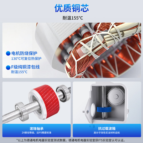 Deton德通牌风扇工业风扇750强力落地牛角电风扇30寸DF750-TA - 图1