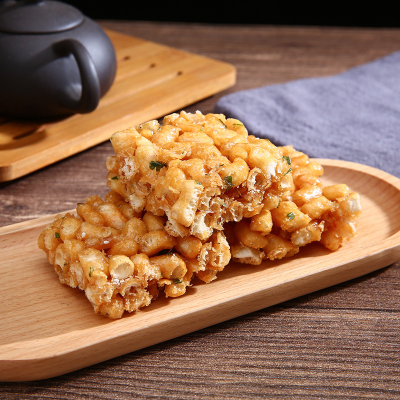 老式沙琪玛硬脆原味葱香萨其马琪玛酥莲子糕酥脆手工怀旧小零食品 - 图1