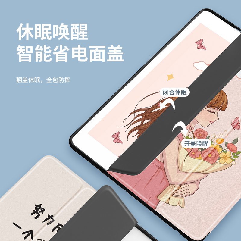 适用ipad保护套带笔槽2020苹果air2三折平板壳ipad8软硅胶10.2全包18款防摔9.7寸mini4迷你5可爱6六air3七代 - 图2