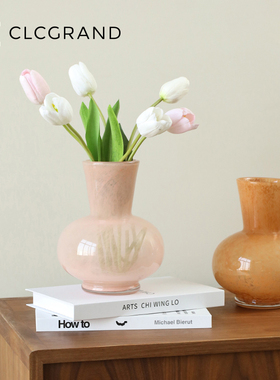 法式复色客厅桌面插花装饰花瓶