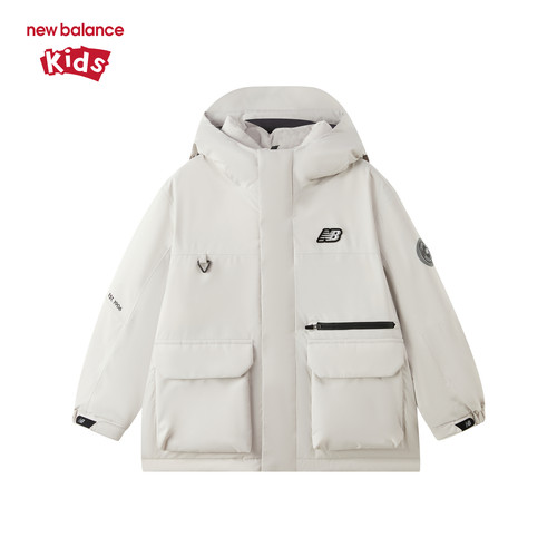 【鹅绒】New Balance nb童装男女儿童25新款连帽羽绒服ND7PF44023 - 图3