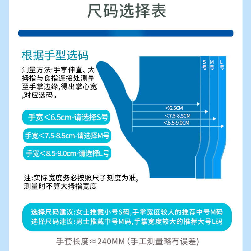 恒生乳胶手套一次性使用医用橡胶检查手套无菌单独包装灭菌手术用 - 图3