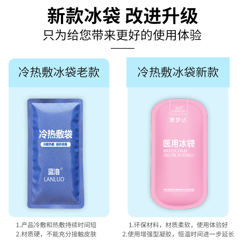 蓝洛医用冰袋降温退烧冷敷热敷袋 蓝洛医疗器械冷热敷器具（器械）