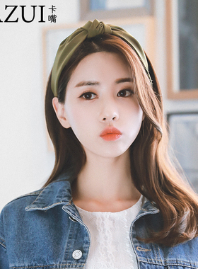 发箍布艺森女日韩风宽边新款发卡