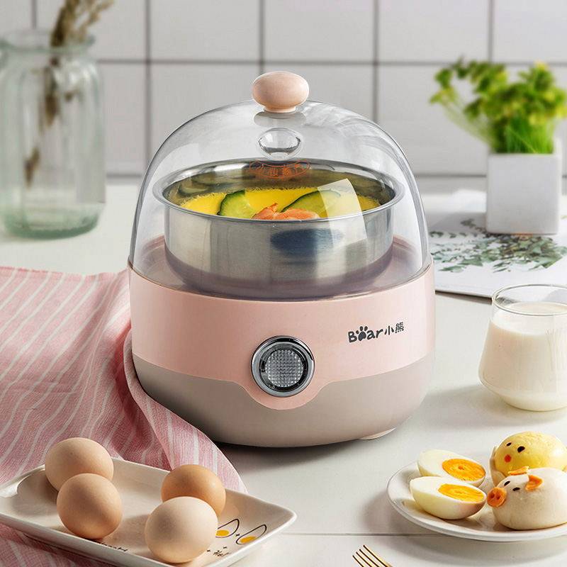 小熊家用多功能自动断电机煮蛋器 小熊圆申顺煮蛋器/蒸蛋器