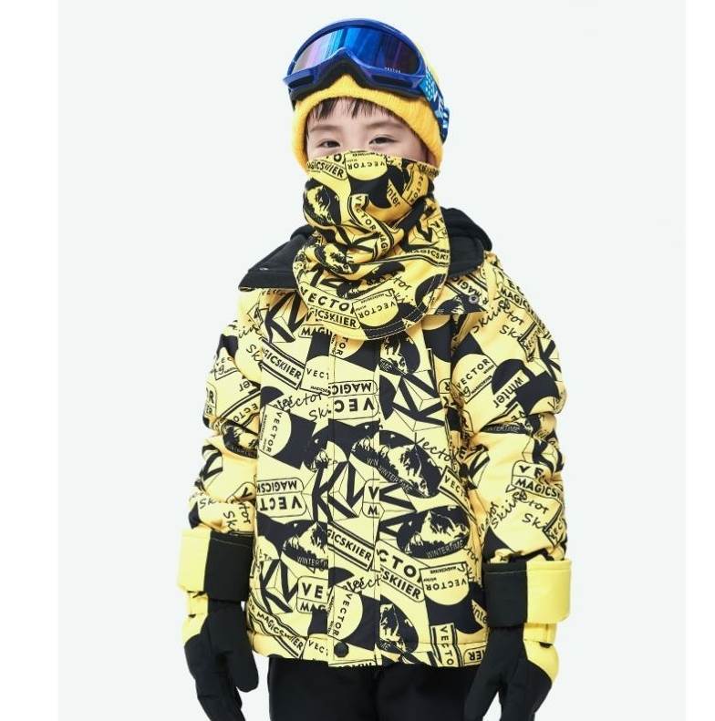 儿童滑雪服连体滑雪裤套装衣服装备男潮牌少儿出游滑雪衣青少年潮