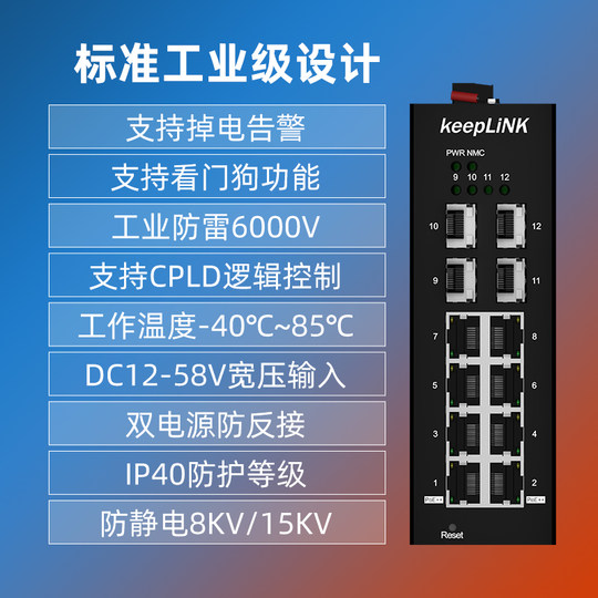 управляемый промышленный коммутатор KeepLINK