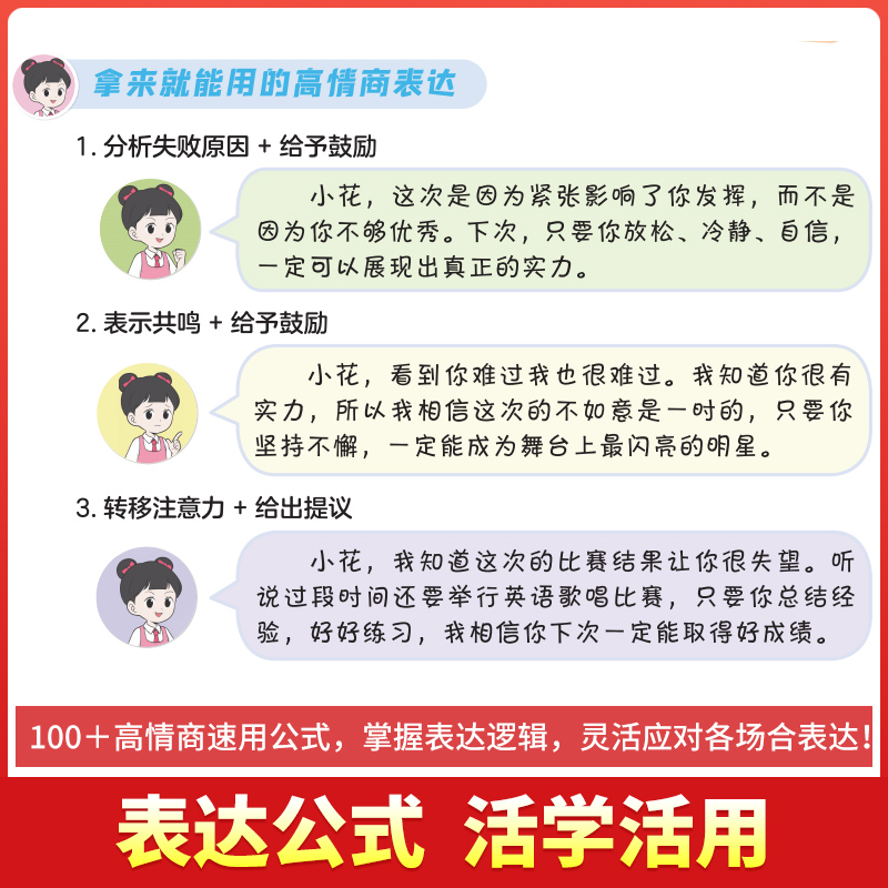 【荣恒】让孩子爱上表达日常家庭生活篇公共社交场合篇学校校园社交篇全4册让孩子自信表达解决沟通难题5-12岁赢在表达逻辑漫画书 - 图3