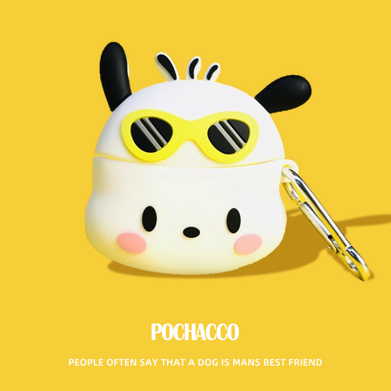 夜光幽灵适用QCY C30保护套QCYCrossky C30蓝牙耳机保护壳防摔情侣潮充电仓盒子水滴豆耳机套可爱硅胶软壳