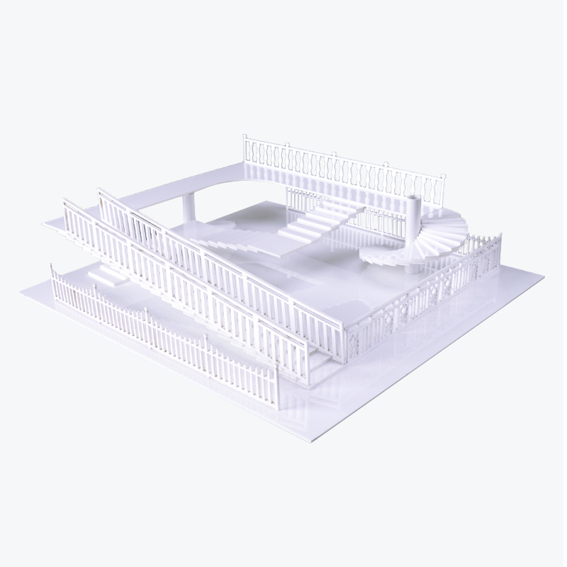 建筑沙盘模型场景材料模型楼梯栏杆手工DIY制作模型护栏栅栏1:50 - 图3