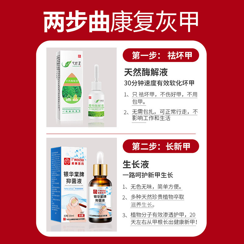 白云山灰指甲专用液抑菌套装修甲刀 美词医疗器械保健理疗
