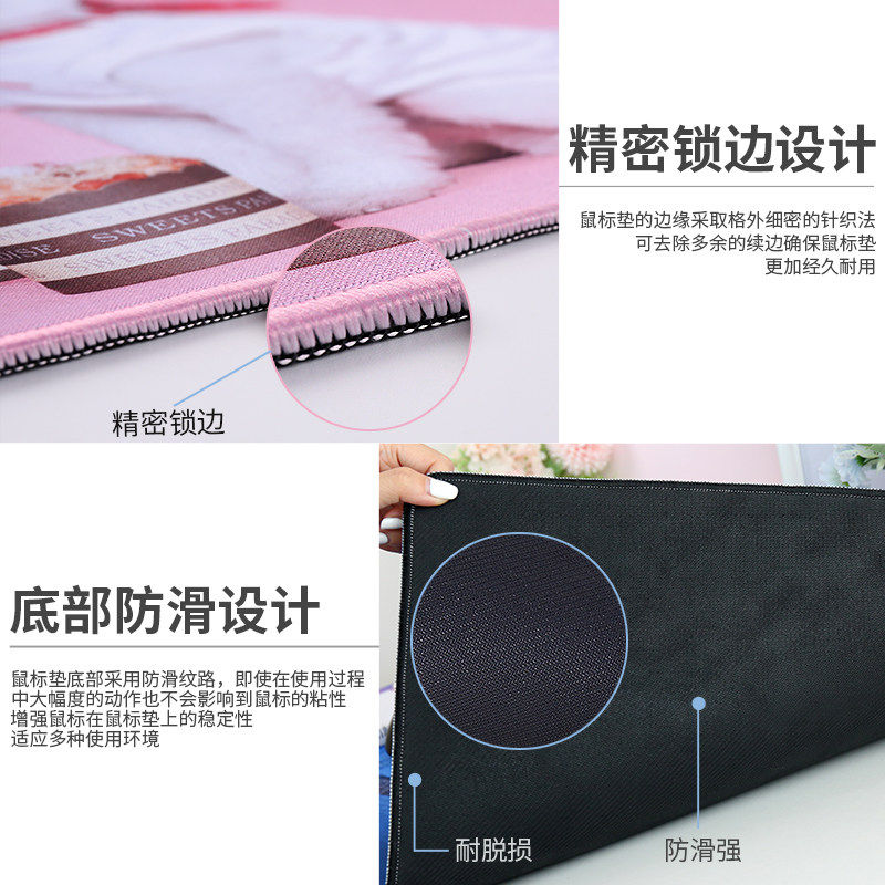 凡高油画鼠标垫超大号个性创意艺术复古高级可水洗防滑办公桌垫大