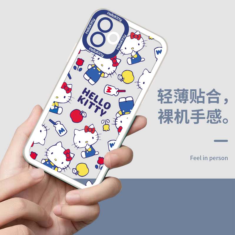 HelloKitty手机壳苹果14华为mate40hello kitty12kt猫iPhone15promax哈喽OPPO11keti猫凯蒂猫vivo小米13kt15x - 图1