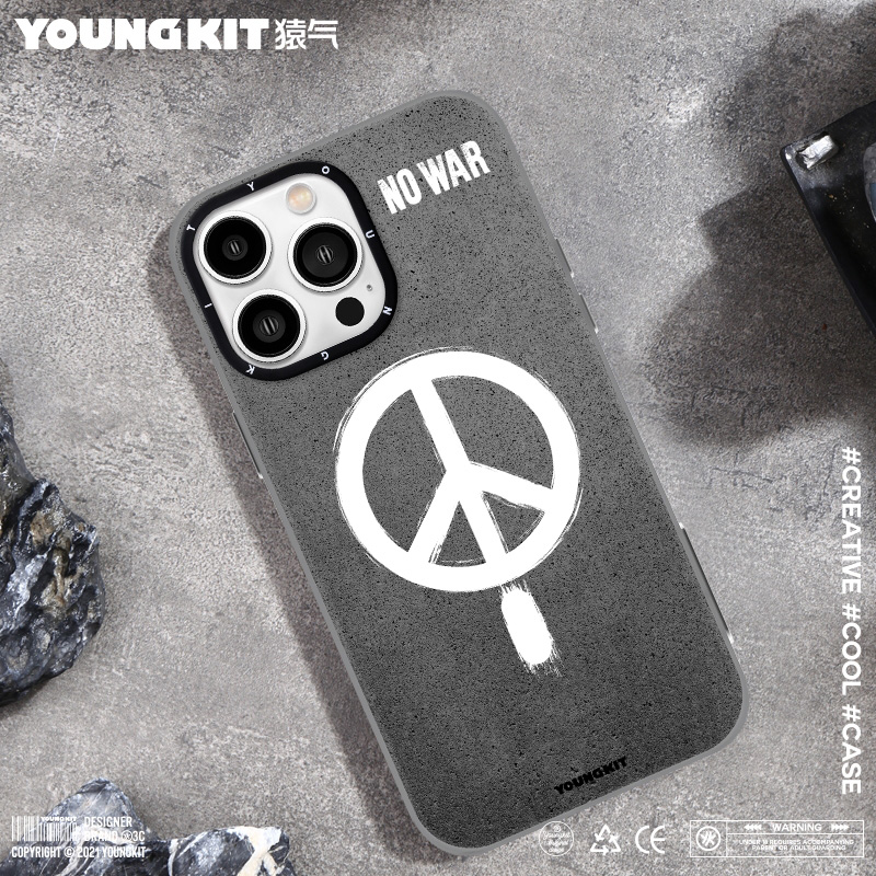 猿气youngkit适用iphone13手机壳新款magsafe磁吸苹果13情侣pro个性潮ins保护套promax保护壳套和平正品防摔 - 图0