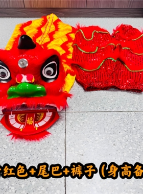 儿童塑料舞狮套装9寸整套新款活动玩具舞台小孩狮头道具新年醒狮