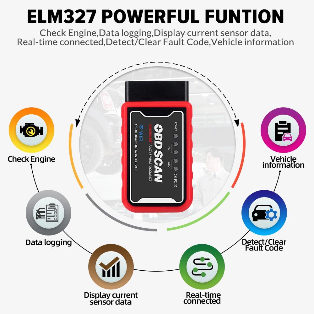 OBD车载蓝牙ELM327 obd2行车电脑汽车检测仪故障诊断仪智能盒子 - 图2