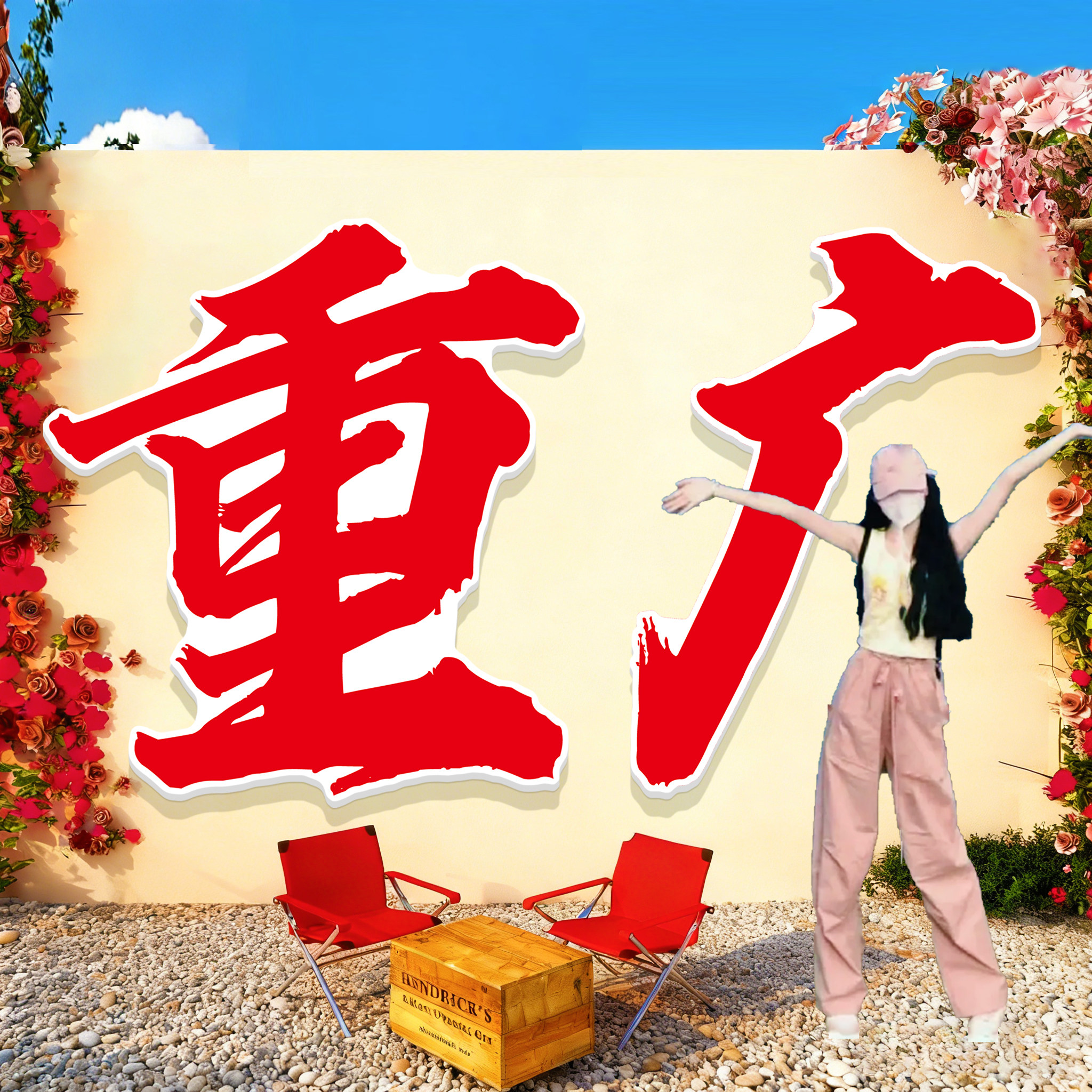 网红打卡墙拍照区布置民宿小院造景商场餐饮店装饰形象背景墙贴纸,淘宝优惠券,粉丝福利购,淘宝优惠卷