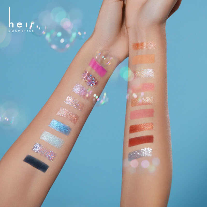heir溢彩18色哑光珠光细闪眼影盘 heir赫艾迩眼影