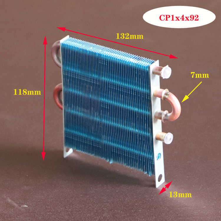 CP1X4X92微型冷凝器迷你散热器铜管翅片式蒸发器制焊机氧机水冷排-图2