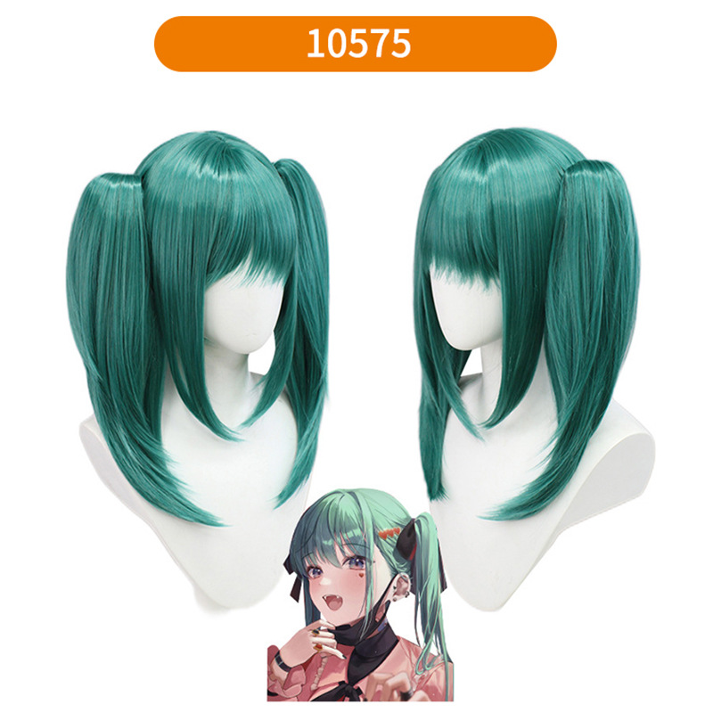 【漂艺】初音未来假发 cosplay假发VocAloid水蓝色Miku高温丝假发 - 图3