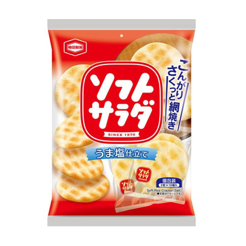 日本直邮龟田制果盐味砂糖酱油味雪饼仙贝人气热卖休闲零食 - 图3
