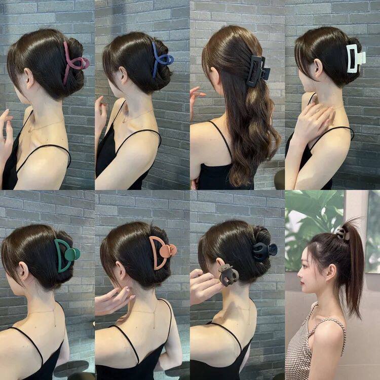 【1个】亚克力磨砂抓夹大号发抓南瓜夹高马尾抓卡鲨鱼夹居家日用,淘宝优惠券,粉丝福利购,淘宝优惠卷