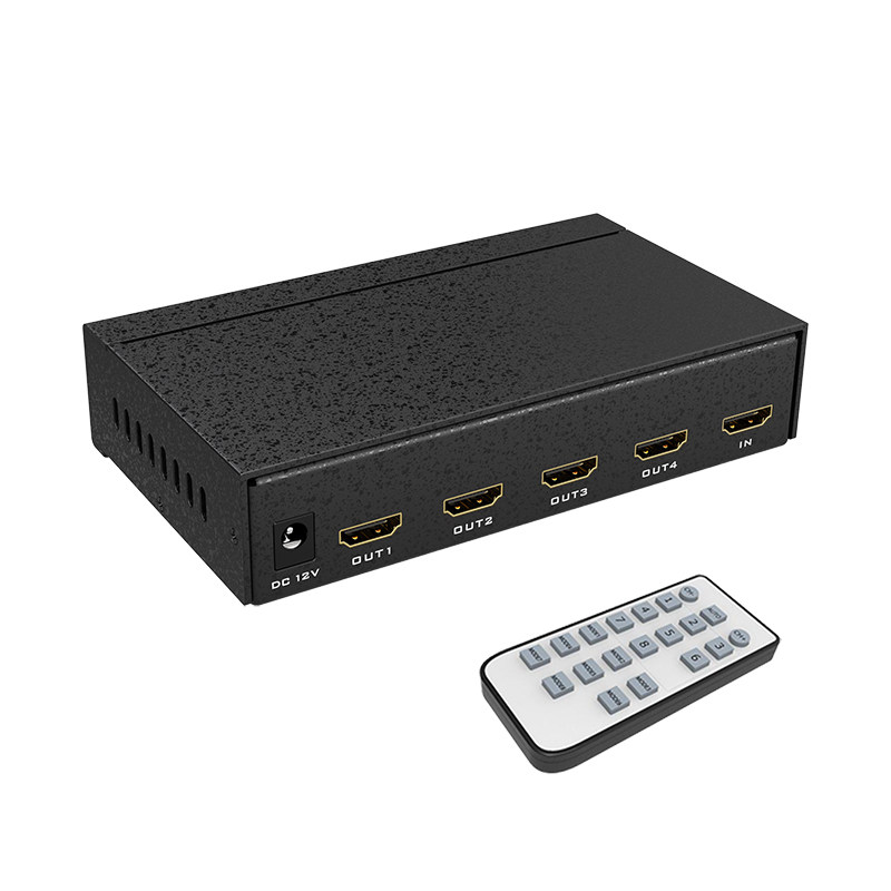 迈拓维矩MT-HD0104 4路HDMI拼接器处理器电视墙LED大屏拼接屏控制器4块屏拼接一个电脑画面1进4出遥控器合成