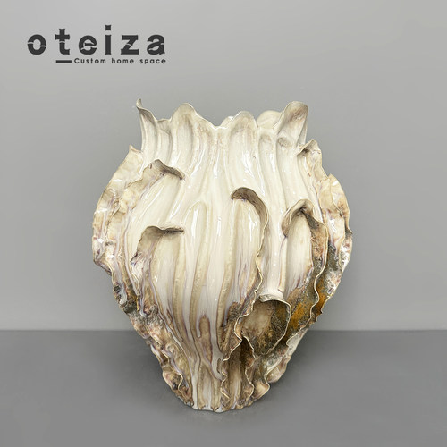 Oteiza现代简约不规则几何拈花花器酒店民宿样板间售楼处花瓶摆件 - 图3