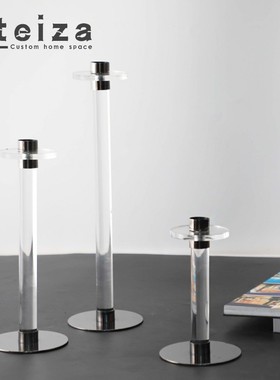 OTEIZA现代简约水晶烛台客厅玄关