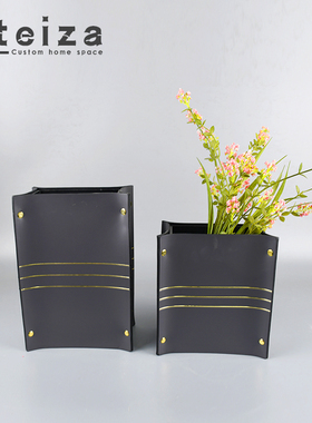 Oteiza北欧简约首饰皮质收纳包酒店样板间客厅板件家居饰品摆设