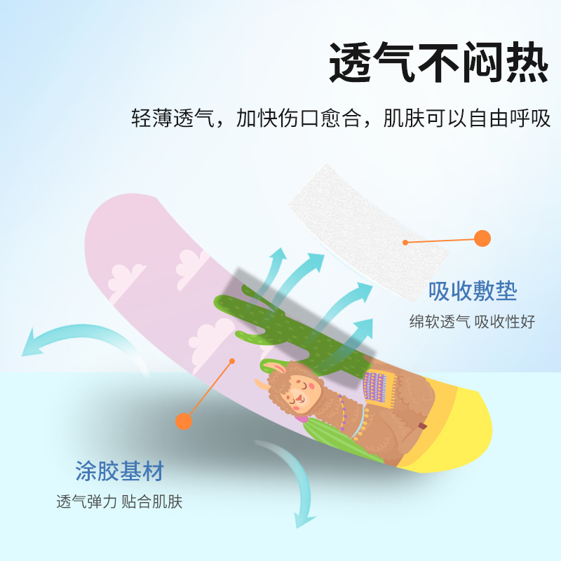 眾舒健防水創口貼創意兒童卡通創可貼透氣止血貼可愛便攜10片裝_榮幸天大藥房旗艦店_醫療器械