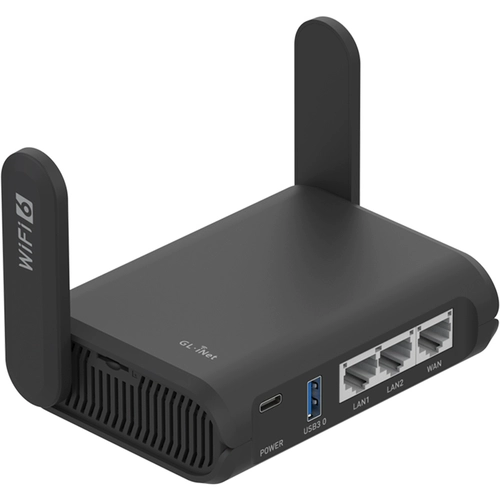 GLINET AXT1800 Gigabit Router WiFi6 Портативный мини-мини-домашний беспроводной беспроводной с USB Small NAS Network Horess Support Qiyou Online Bao