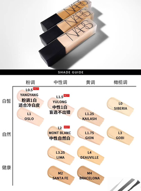 全色号！Nars超雾瓶粉底液小样