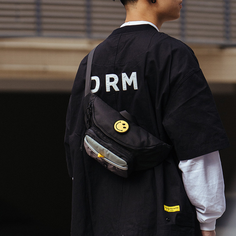 across潮牌百搭手机腰包学生单肩包 across男士包袋