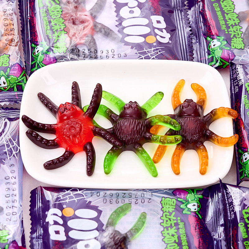 口力蜘蛛形软糖橡皮糖果水果味儿童小零食品,淘宝优惠券,粉丝福利购,淘宝优惠卷