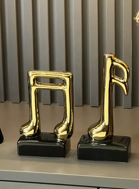 创意音符陶瓷桌面玄关摆件