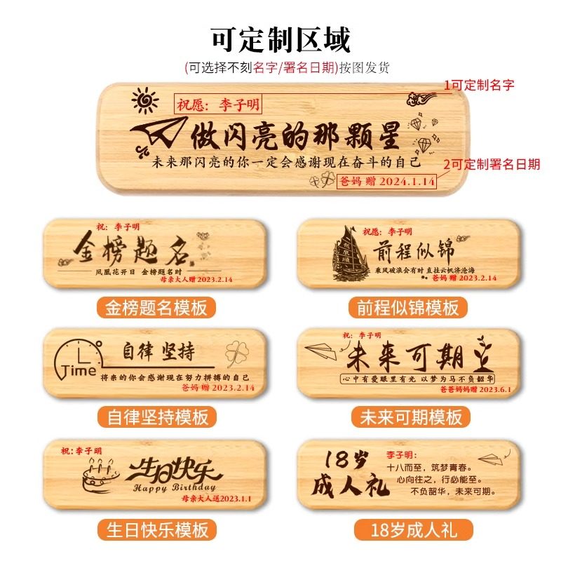 生日礼物送女儿儿子12岁男孩成长礼初中生照片定制18岁成年礼礼盒