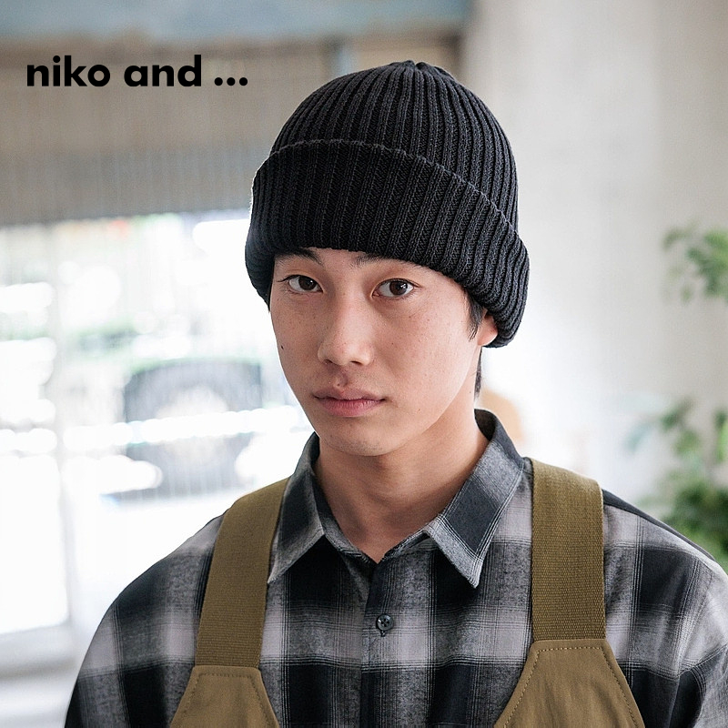 niko and ...帽子男冬季新款时尚日系简约纯色套头帽133913 - 图0