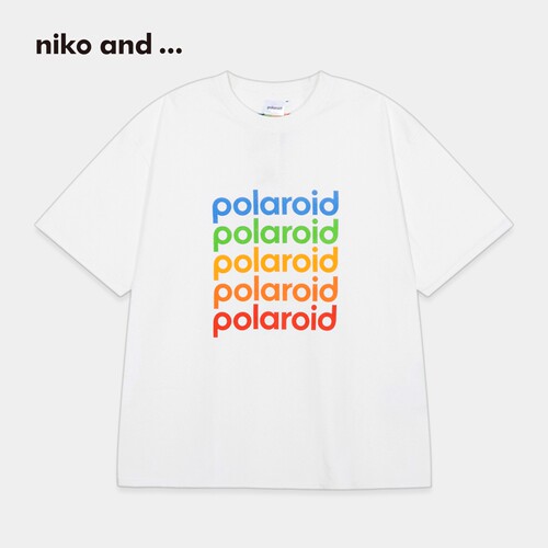 niko and ...Polaroid合作款T恤2026夏季新款男女同款短袖644668 - 图3