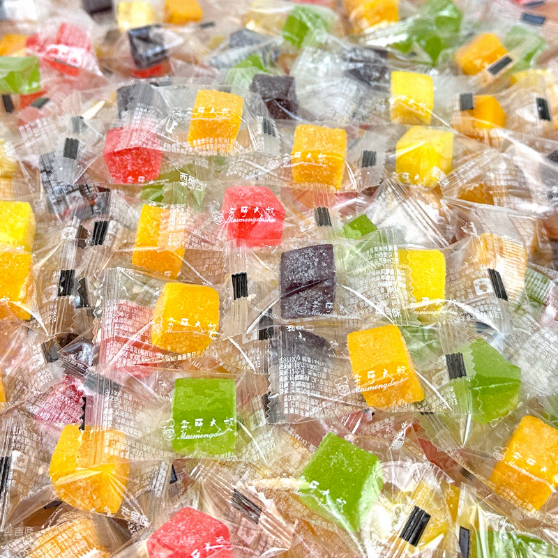 卖萌大叔芒果软糖小方块500g风味网红休闲小零食小吃果汁糖果散装,淘宝优惠券,粉丝福利购,淘宝优惠卷