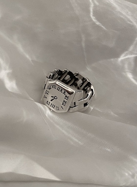 戒指表复古古铜罗马数字简易学生手表情侣手指表包邮创意礼物