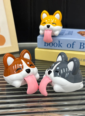 高颜值ins风卡通单身舔狗可爱桌面小摆件玄关卧室网红摆件装饰品