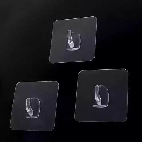 transparent strong self adhesive door wall hangers hooks - 图1