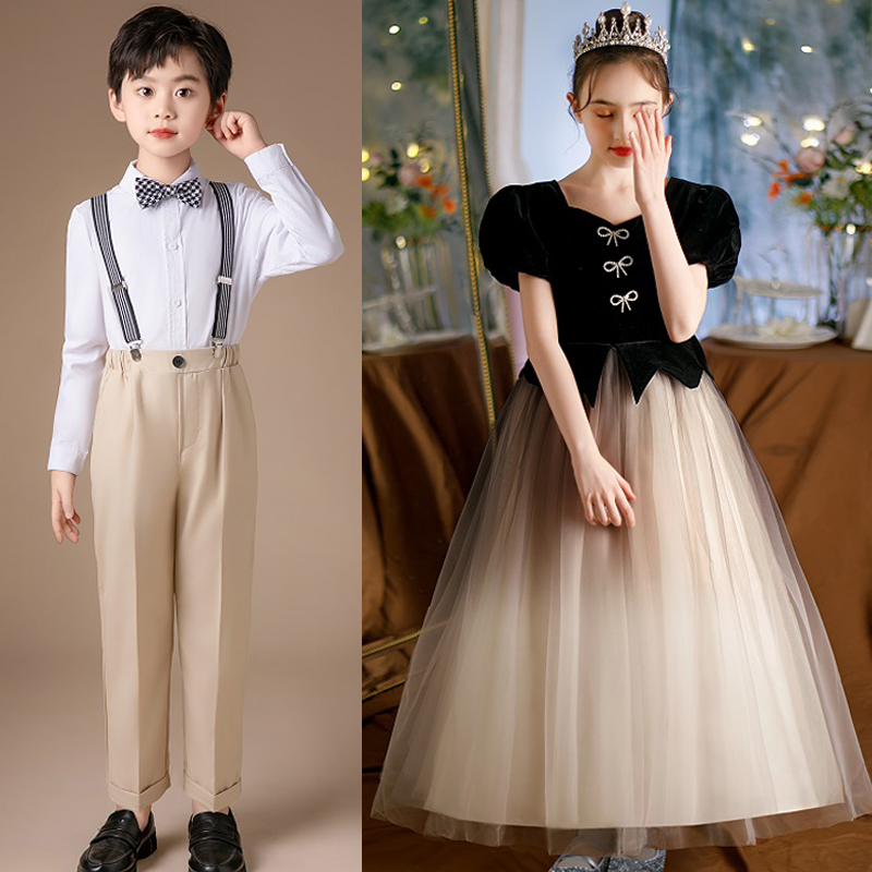 六一儿童合唱演出服小学初中生大合唱团诗歌朗诵服男女童表演礼服 - 图3