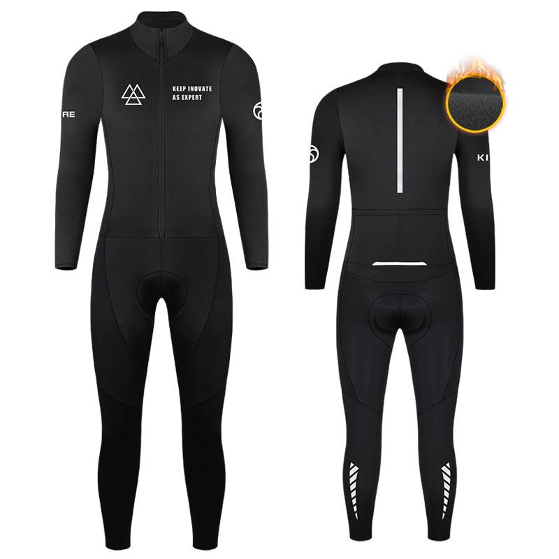 kiae秋冬抓绒全身连体骑行服男女公路自行车山地单车防风保暖反光,淘宝优惠券,粉丝福利购,淘宝优惠卷